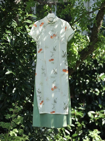 Chinese Light Green Cheongsam