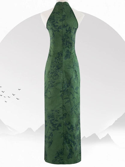 Green Sleeveless Cheongsam