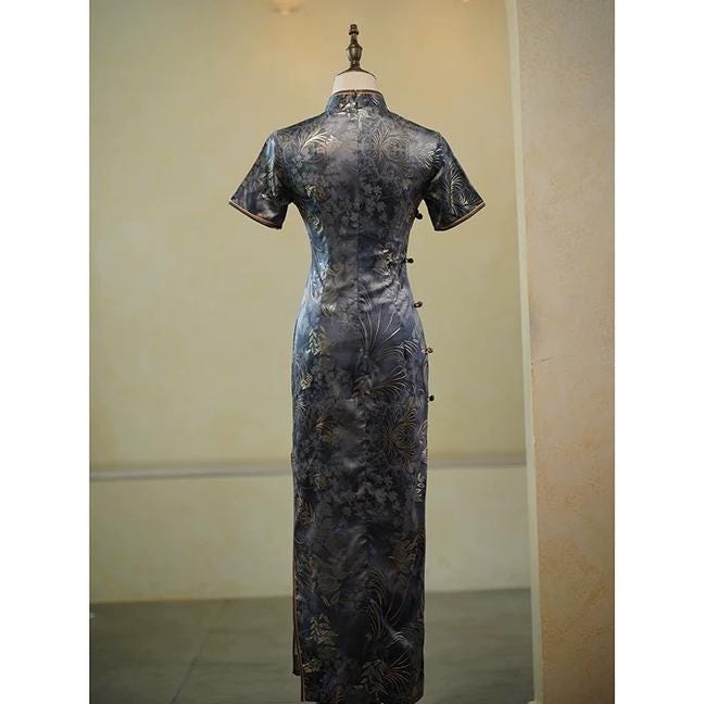 Modern Chinese Cheongsam, Traditional Qipao Dress, length Daily Wear