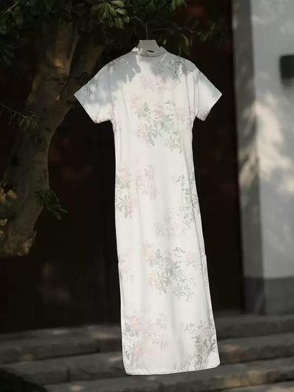 Traditional Chinese Cheongsam, Short Sleeves Chinese Qipao