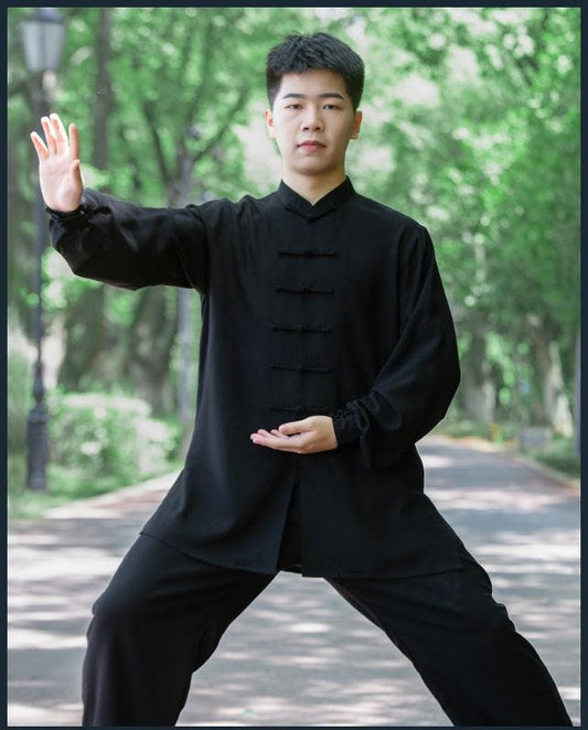 TaiChi Tang Suit for Men, Two-Piece Set, Chinese Style Vintage Hanfu