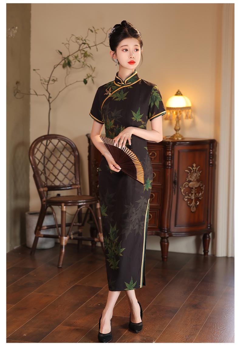 Green Chinese Modern Cheongsam