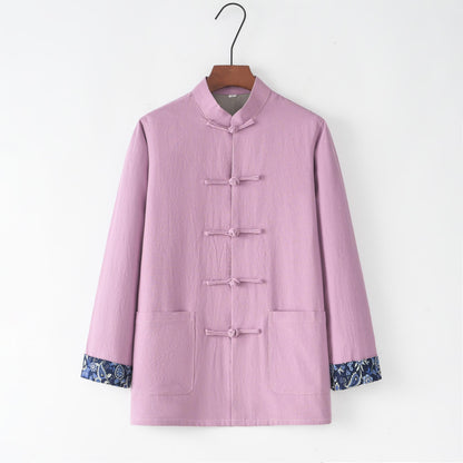 Linen Cotton Chinese Style Shirt for Women